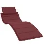 Cojín para tumbona tela rojo tinto melange 186x58x3 cm de , Cojines para sillas y sofás - Ref: Foro24-4002485, Precio: 37,22 ...