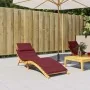 Sonnenliegekissen aus rotem Stoff Melange 186x58x3 cm von , Kissen für Stühle und Sofas - Ref: Foro24-4002485, Preis: 37,22 €...