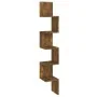 Eckwandregal geräuchertes Eichenholz 20x20x127,5 cm von , Regale und Regale - Ref: Foro24-815210, Preis: 31,15 €, Rabatt: %