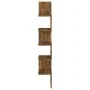 Eckwandregal geräuchertes Eichenholz 20x20x127,5 cm von , Regale und Regale - Ref: Foro24-815210, Preis: 31,15 €, Rabatt: %