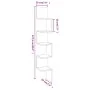Eckwandregal geräuchertes Eichenholz 20x20x127,5 cm von , Regale und Regale - Ref: Foro24-815210, Preis: 31,15 €, Rabatt: %