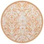 Alfombra de exterior ARAKIL naranja y blanca Ø200 cm PP de , Protectores para exterior - Ref: Foro24-368508, Precio: 45,06 €,...