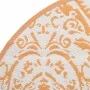 Alfombra de exterior ARAKIL naranja y blanca Ø200 cm PP de , Protectores para exterior - Ref: Foro24-368508, Precio: 45,06 €,...