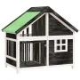 Hundehütte aus massivem Kiefernholz grau 96x60,5x87 cm von , Hundehütten und Zäune - Ref: Foro24-172268, Preis: 163,41 €, Rab...