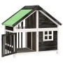 Hundehütte aus massivem Kiefernholz grau 96x60,5x87 cm von , Hundehütten und Zäune - Ref: Foro24-172268, Preis: 163,41 €, Rab...