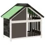 Hundehütte aus massivem Kiefernholz grau 96x60,5x87 cm von , Hundehütten und Zäune - Ref: Foro24-172268, Preis: 163,41 €, Rab...