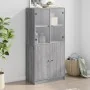 Aparador alto con puertas madera gris Sonoma 68x37x142 cm de , Aparadores - Ref: Foro24-3295869, Precio: 137,93 €, Descuento: %