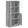 Aparador alto con puertas madera gris Sonoma 68x37x142 cm de , Aparadores - Ref: Foro24-3295869, Precio: 137,93 €, Descuento: %
