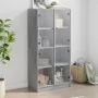 Aparador alto con puertas madera gris Sonoma 68x37x142 cm de , Aparadores - Ref: Foro24-3295862, Precio: 131,20 €, Descuento: %