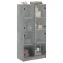 Aparador alto con puertas madera gris Sonoma 68x37x142 cm de , Aparadores - Ref: Foro24-3295862, Precio: 131,20 €, Descuento: %