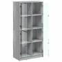 Aparador alto con puertas madera gris Sonoma 68x37x142 cm de , Aparadores - Ref: Foro24-3295862, Precio: 131,20 €, Descuento: %