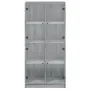 Aparador alto con puertas madera gris Sonoma 68x37x142 cm de , Aparadores - Ref: Foro24-3295862, Precio: 131,20 €, Descuento: %