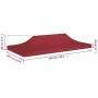 Burgunderfarbenes Festzeltdach 6x3 m 270 g/m² von , Abdeckungen für Zelte und Pavillons - Ref: Foro24-315331, Preis: 62,48 €,...