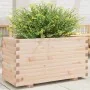Solid pine wood planter 90x40x49.5 cm by , Pots and planters - Ref: Foro24-3282554, Price: 145,01 €, Discount: %