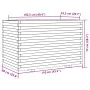 Douglas solid fir wood planter 110x60x72 cm by , Pots and planters - Ref: Foro24-3282652, Price: 274,19 €, Discount: %