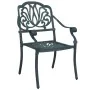 Mesa y sillas de bistró 3 piezas aluminio fundido verde de , Conjuntos de jardín - Ref: Foro24-3216340, Precio: 489,83 €, Des...