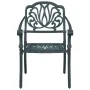 Mesa y sillas de bistró 3 piezas aluminio fundido verde de , Conjuntos de jardín - Ref: Foro24-3216340, Precio: 489,83 €, Des...