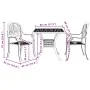 3-piece bistro table and chairs cast aluminum green by , Garden sets - Ref: Foro24-3216340, Price: 471,44 €, Discount: %