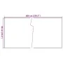 Anthracite gray synthetic rattan balcony awning 600x90 cm by , fence panels - Ref: Foro24-156245, Price: 65,10 €, Discount: %