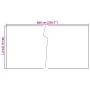 Anthrazitgraue Balkonmarkise aus synthetischem Rattan 600x90 cm von , Zaunpaneele - Ref: Foro24-156245, Preis: 65,10 €, Rabat...
