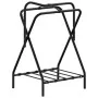 Freestanding folding mount holder black iron by , Saddle Accessories - Ref: Foro24-172441, Price: 79,52 €, Discount: %