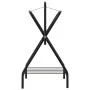 Freestanding folding mount holder black iron by , Saddle Accessories - Ref: Foro24-172441, Price: 79,52 €, Discount: %