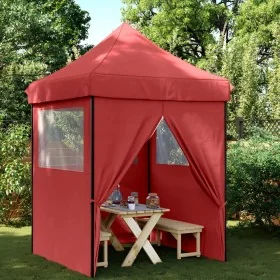 Tienda de fiesta plegable Pop-Up 4 paredes laterales burdeos by , Tents and gazebos - Ref: Foro24-4005003, Price: 140,49 €, D...