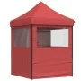 Tienda de fiesta plegable Pop-Up 4 paredes laterales burdeos by , Tents and gazebos - Ref: Foro24-4005003, Price: 140,49 €, D...