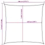 Square sail awning HDPE blue 160 g/m² 7x7 m by , Umbrellas - Ref: Foro24-311500, Price: 101,62 €, Discount: %
