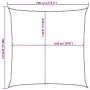 Toldo de vela cuadrado HDPE azul 160 g/m² 7x7 m de , Sombrillas - Ref: Foro24-311500, Precio: 101,59 €, Descuento: %
