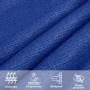 Square sail awning HDPE blue 160 g/m² 7x7 m by , Umbrellas - Ref: Foro24-311500, Price: 101,62 €, Discount: %