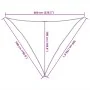 Blue HDPE triangular sail awning 160 g/m² 5x5x6 m by , Umbrellas - Ref: Foro24-311540, Price: 35,68 €, Discount: %