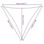 Blue HDPE triangular sail awning 160 g/m² 6x6x6 m by , Umbrellas - Ref: Foro24-311542, Price: 41,61 €, Discount: %