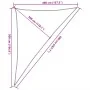 Yellow HDPE triangular sail awning 160 g/m² 4x5x6.8 m by , Umbrellas - Ref: Foro24-311596, Price: 30,81 €, Discount: %