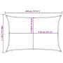 Toldo de vela rectangular HDPE naranja 160 g/m² 3x4,5 m de , Sombrillas - Ref: Foro24-311678, Precio: 39,19 €, Descuento: %