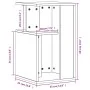 Sonoma gray engineered wood side table 35x35x60 cm by , Coffee table - Ref: Foro24-840742, Price: 47,71 €, Discount: %