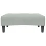 Fußstütze aus hellgrauem Samt 77x55x31 cm von , Osmanen - Ref: Foro24-4007375, Preis: 67,28 €, Rabatt: %
