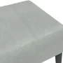 Fußstütze aus hellgrauem Samt 77x55x31 cm von , Osmanen - Ref: Foro24-4007375, Preis: 67,28 €, Rabatt: %