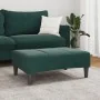 Reposapiés de terciopelo verde oscuro 77x55x31 cm de , Otomanas - Ref: Foro24-4007377, Precio: 67,25 €, Descuento: %