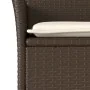 Set comedor jardín 11 pzas con cojines ratán PE vidrio marrón by , Garden sets - Ref: Foro24-3278590, Price: 847,05 €, Discou...