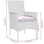 Set comedor jardín 11 pzas con cojines ratán PE vidrio marrón by , Garden sets - Ref: Foro24-3278590, Price: 847,05 €, Discou...