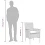 Set comedor jardín 11 pzas con cojines ratán PE vidrio marrón by , Garden sets - Ref: Foro24-3278590, Price: 847,05 €, Discou...
