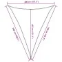 HDPE orange sail awning 160 g/m² 4x5x5 m by , Umbrellas - Ref: Foro24-311701, Price: 29,69 €, Discount: %