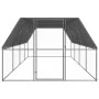 Galvanized steel chicken cage 3x8x2 m by , Cages and habitats for small animals - Ref: Foro24-3278820, Price: 527,37 €, Disco...
