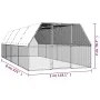 Galvanized steel chicken cage 3x8x2 m by , Cages and habitats for small animals - Ref: Foro24-3278820, Price: 527,37 €, Disco...