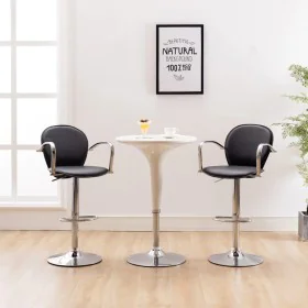 Kitchen stools armrests 2 pcs synthetic leather black by , Kitchen stools - Ref: Foro24-249700, Price: 161,95 €, Discount: %