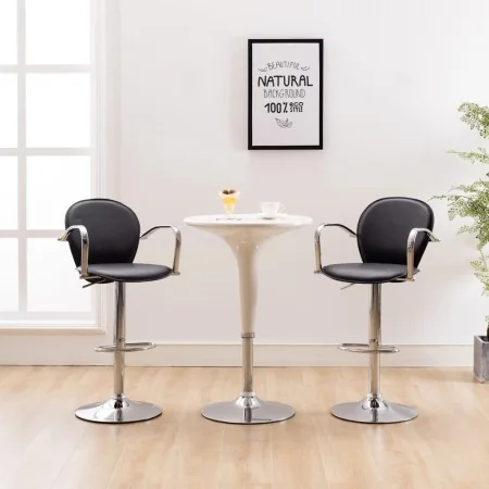 Kitchen stools armrests 2 pcs synthetic leather black by , Kitchen stools - Ref: Foro24-249700, Price: 161,96 €, Discount: %