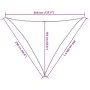 Toldo de vela poliéster oxford 100% arena 2,5x2,5x3,5 m de , Sombrillas - Ref: Foro24-4000930, Precio: 23,79 €, Descuento: %