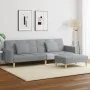 2-seater sofa bed with light gray fabric stool by , Sofas - Ref: Foro24-3258106, Price: 340,81 €, Discount: %