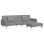 2-Sitzer-Schlafsofa mit hellgrauem Stoffhocker von , Sofas - Ref: Foro24-3258106, Preis: 340,81 €, Rabatt: %